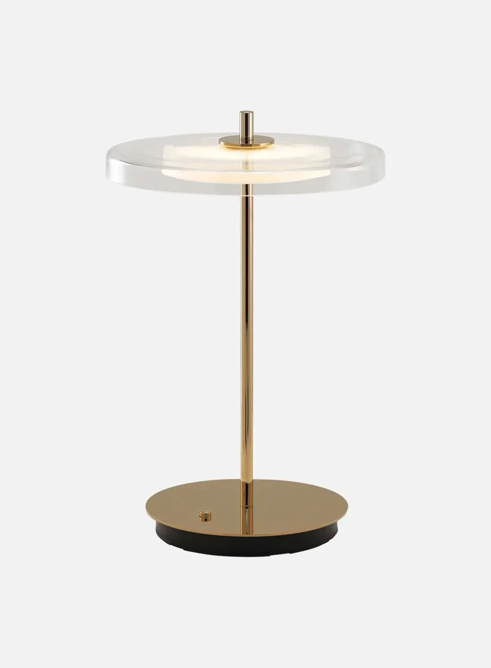 Asteria Move oppladbar bordlampe - glass