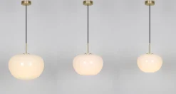 Aurelia pendel - large 3-lags opalt glass
