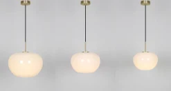 Aurelia takpendel - small 3-lags opalt glass
