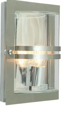 Basel 660 utelampe for vegg - klart glass