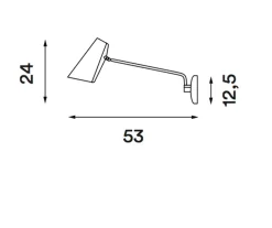 Birdy vegglampe swing