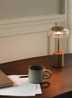 Blossi mini oppladbar bordlampe H26