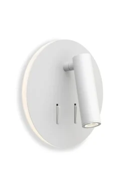 Circle vegglampe - med baklys og rettet leselys