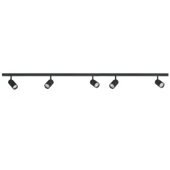 Designline Tube komplett pakke: 1,9 meter spotskinne m/5 spotter GU10