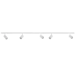 Designline Tube komplett pakke: 1,9 meter spotskinne m/5 spotter GU10