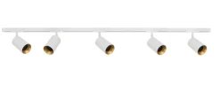 Designline Tube Pro komplett pakke: 1,9 meter skinne m/5 spotter for GU10