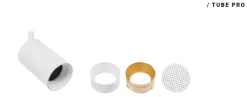 Designline Tube Pro komplett pakke: 1 meter skinne m/3 spotter for GU10
