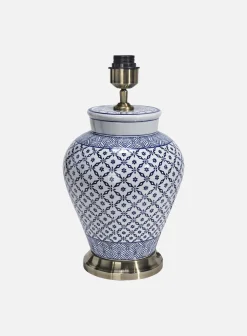 Fang Hong bordlampe - h38 blå ruter