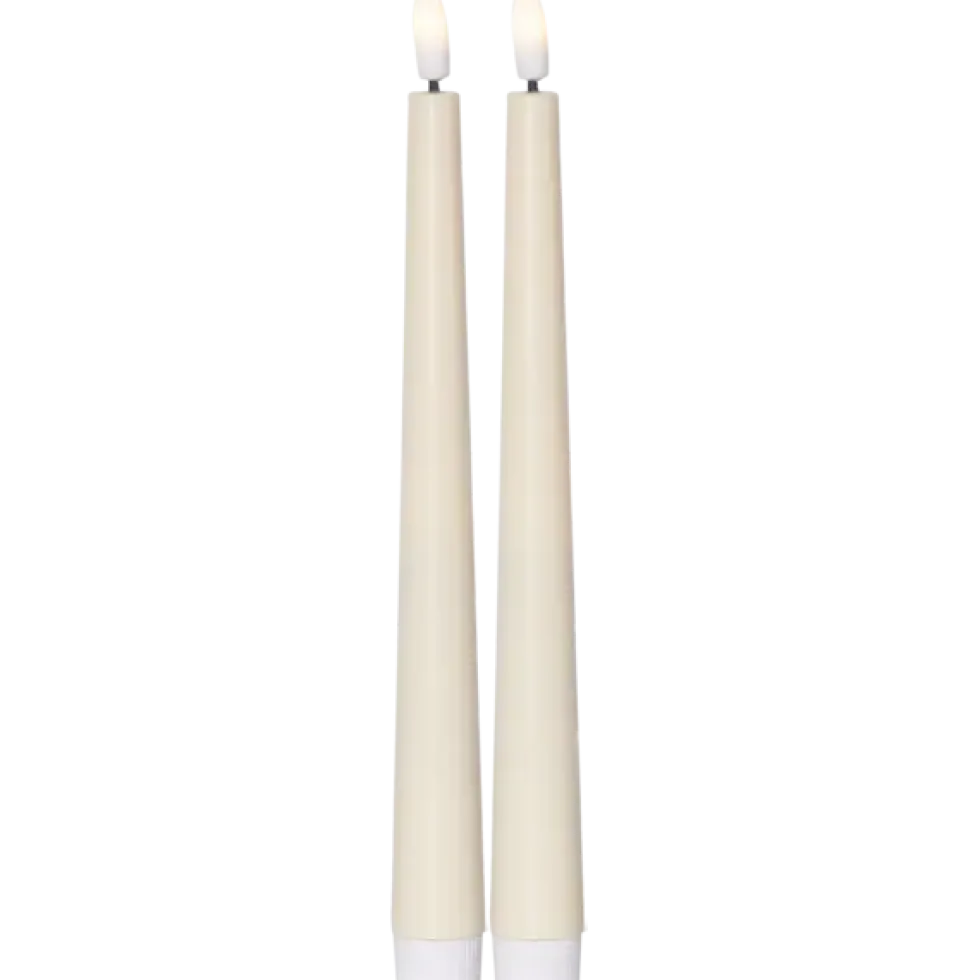 Flamme Candy - batteridrene kronelys i 2-pk