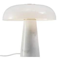 Glossy bordlampe - marmor/glass