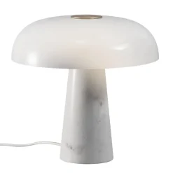 Glossy bordlampe - marmor/glass