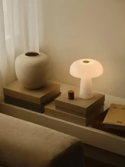 Glossy Mini bordlampe - marmor/glass
