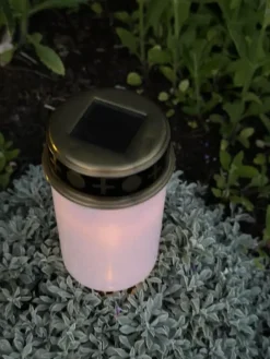 Gravlys solcelle H20