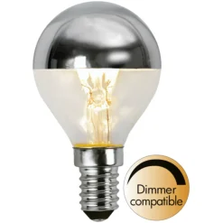 Illumpære E14 sølvtopp 250lm - dimbar