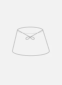 Isa skjerm ø25 oval - bomull