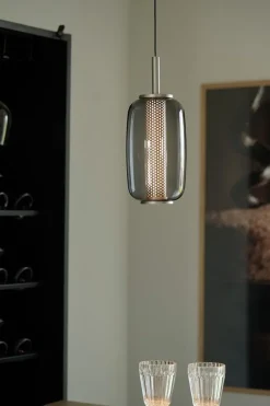 Midnight takpendel i glass med spot - ø13/h31 2700 kelvin - dimbar