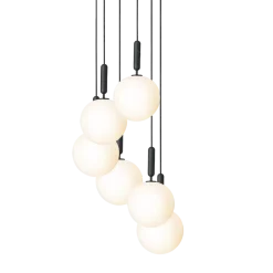 Miira 6 large taklampe - 6 lys klynge
