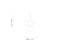 Miira 4 taklampe - ø38
