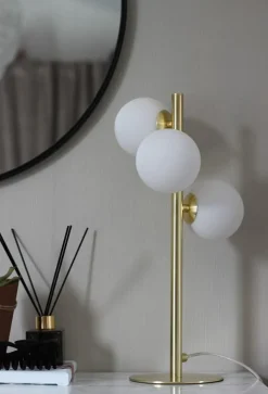 Molekyl bordlampe - 3 glasskuler - h46