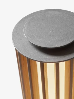 Numbra TY3 oppladbar bordlampe - aluminium/eik