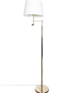 Orlando gulvlampe m/skjerm og m/lesearm