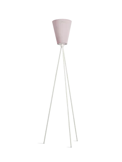 Oslo Wood gulvlampe Jubileums utgave - Muted Pink skjerm