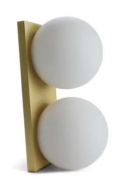 Palla 2-lys vegglampe opalt glass - ø13,5 IP20 dim to warm