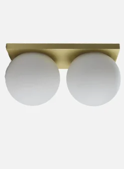 Palla 2-lys vegglampe opalt glass - ø13,5 IP20 dim to warm