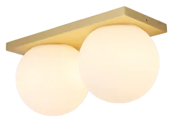 Palla 2-lys vegglampe opalt glass - ø13,5 IP20 dim to warm