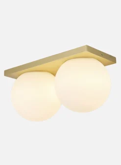 Palla 2-lys vegglampe opalt glass - ø13,5 IP20 dim to warm