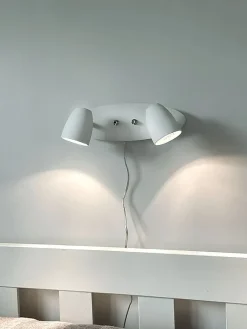 Sandnes vegglampe - 2 lys med dimmere