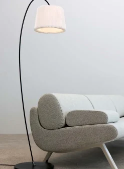 Snowdrop gulvlampe m/skjerm