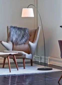 Snowdrop gulvlampe m/skjerm