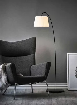 Snowdrop gulvlampe m/skjerm
