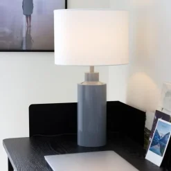 Solo bordlampe m/hvit skjerm - h46