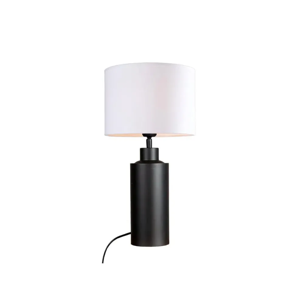 Solo bordlampe m/hvit skjerm - h46