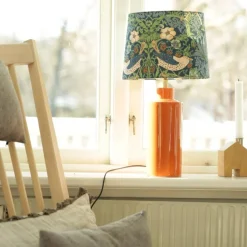Solo bordlampe m/mønstret skjerm - h46