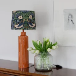 Solo bordlampe m/mønstret skjerm - h57