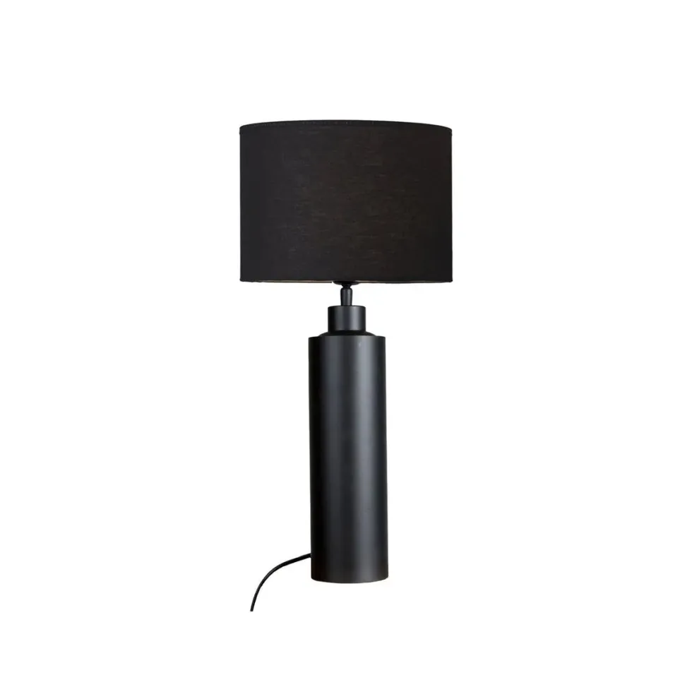 Solo bordlampe m/sort skjerm - h57