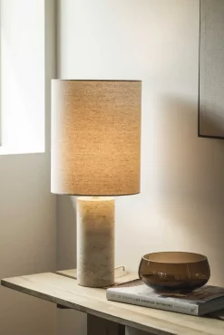 Vera bordlampe - travertin