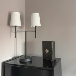 Verbier bordlampe - m/skjermer - 2-arm