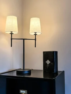 Verbier bordlampe - m/skjermer - 2-arm