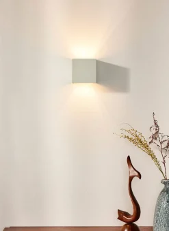 Zanna firkantet vegglampe - opp/ned med vipp